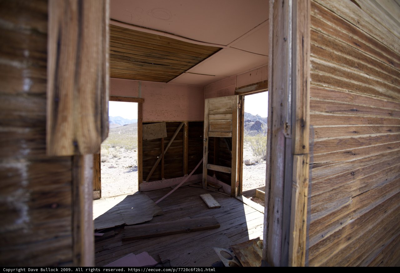 Abandoned Country House with Wood Paneling
