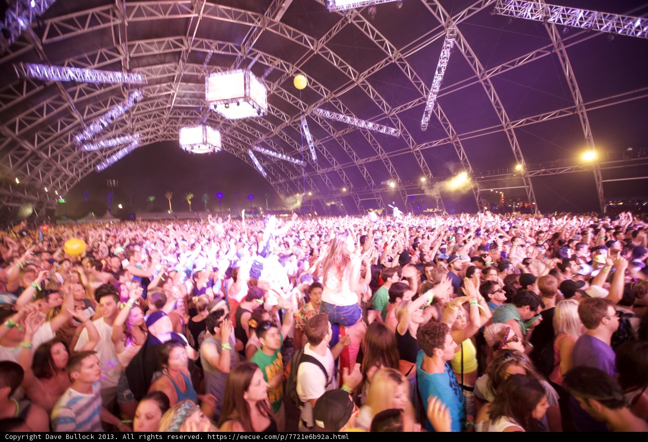 Urban Nightlife at Coachella Music Festival