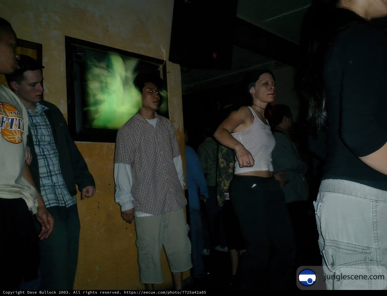 Watching the Big Screen at the Old Night Club