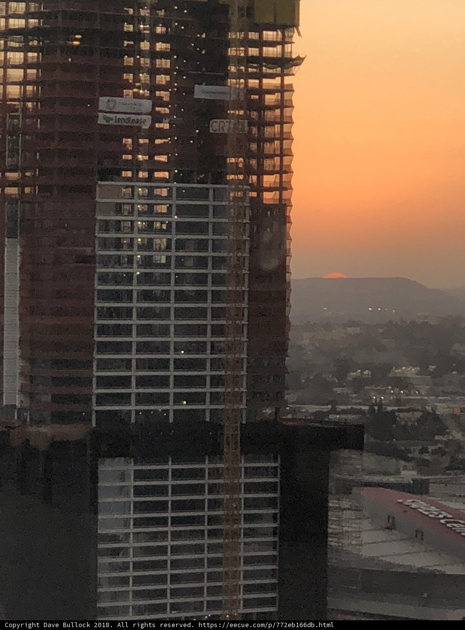 Urban Sunset Over High-Rise Construction