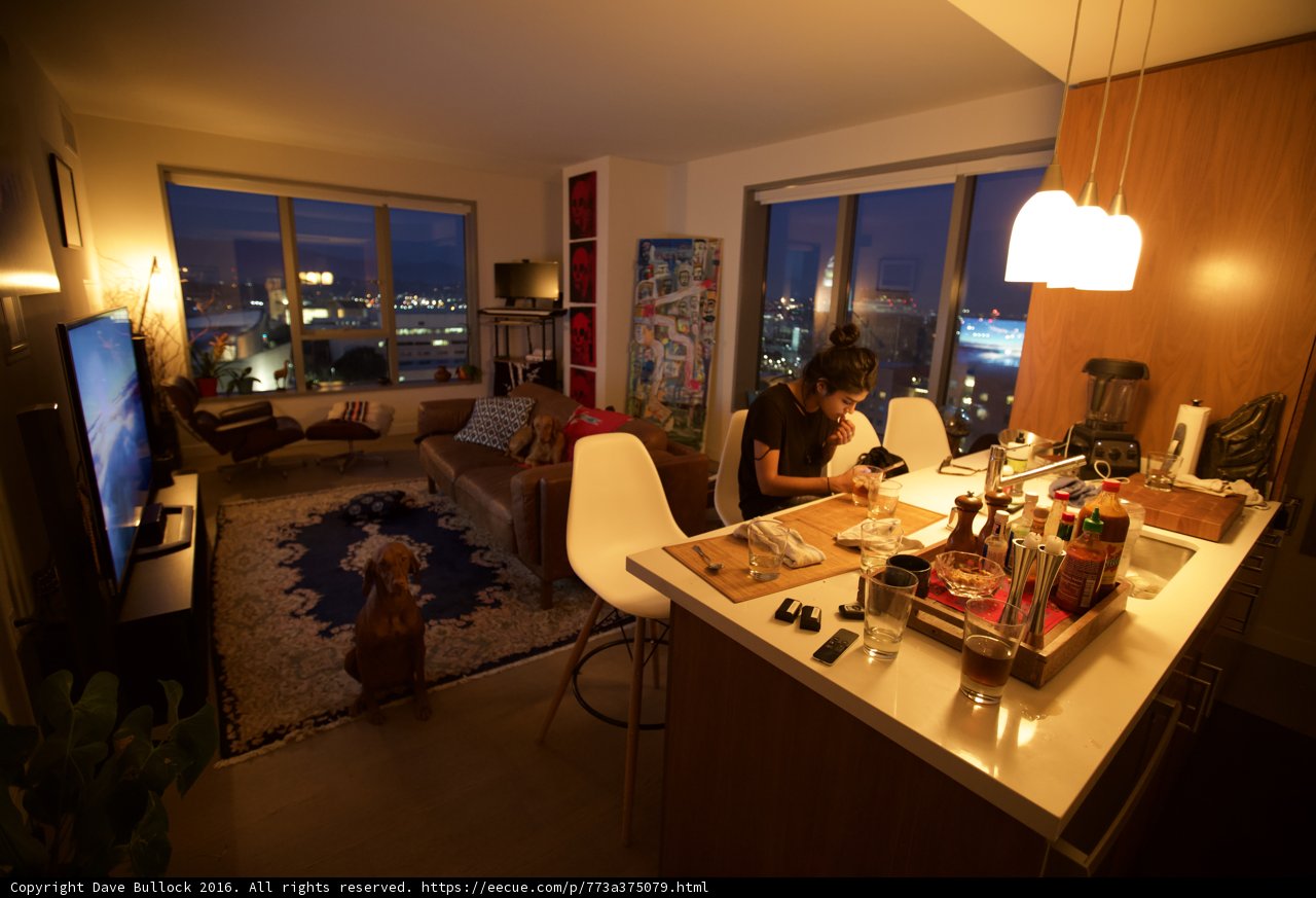 Cozy Living Room Workstation