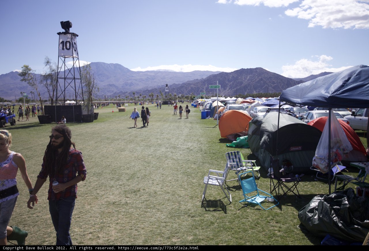 Camping at Coachella
