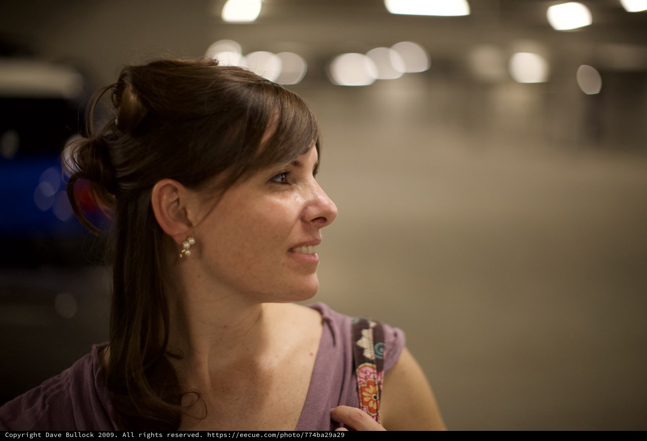 Candid Portrait of Penelope in Soft Bokeh Light