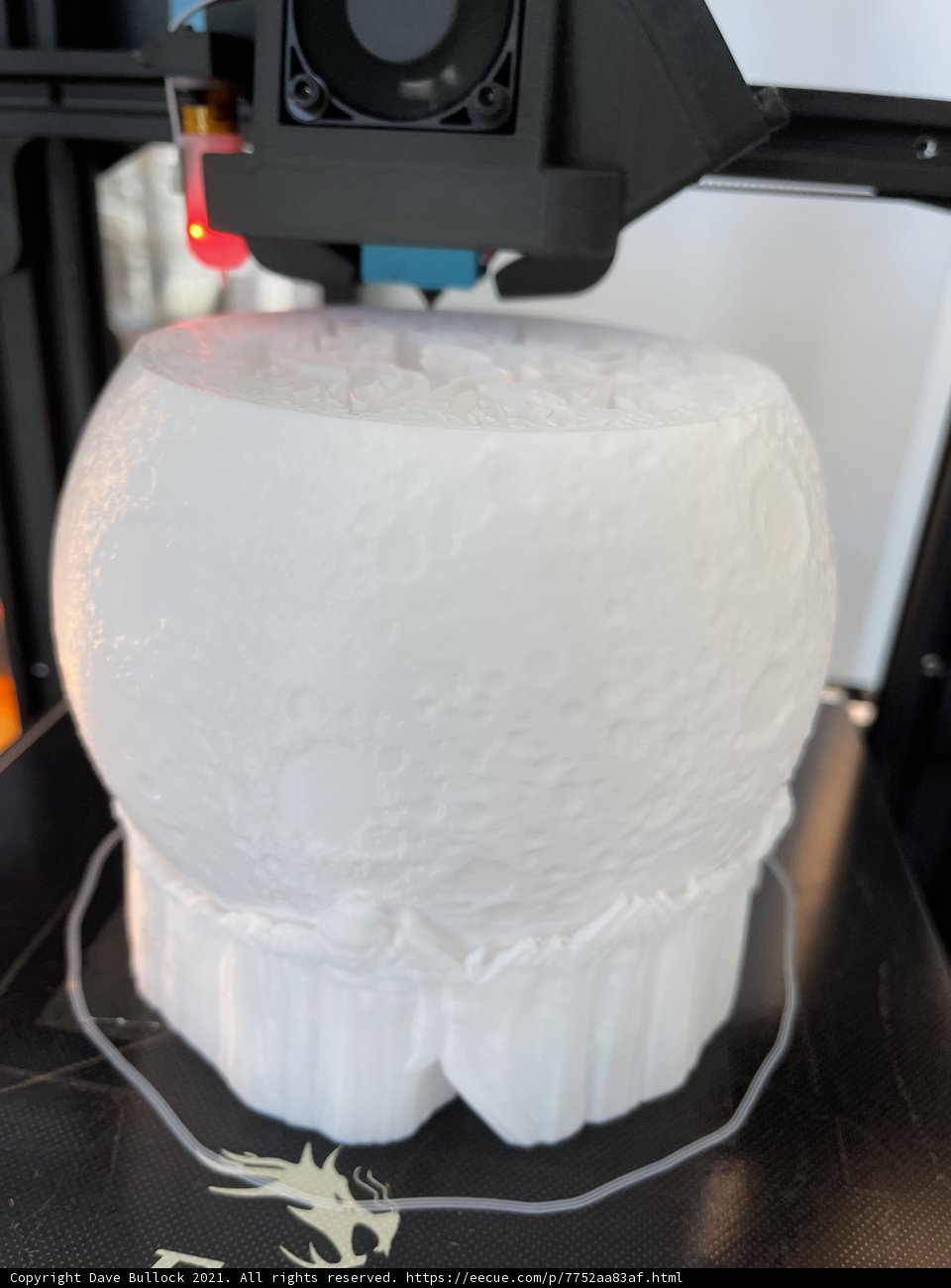 3D Printed Cream Speaker