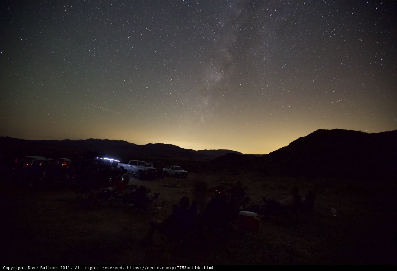 Nighttime Campfire Under the Starry Sky