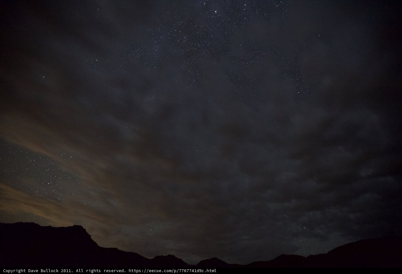 Twinkling Stars in the Desert Sky