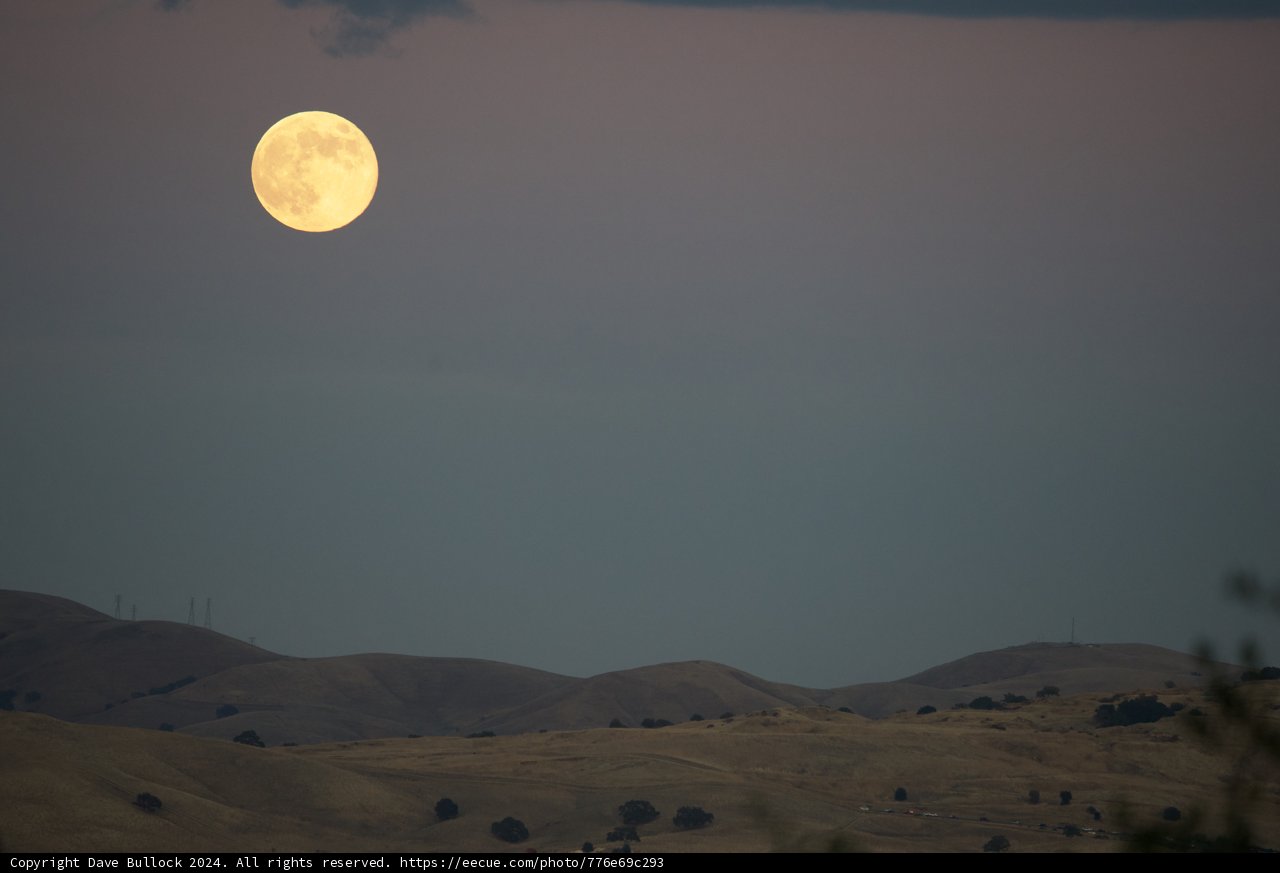 Moonrise Over Walnut Creek