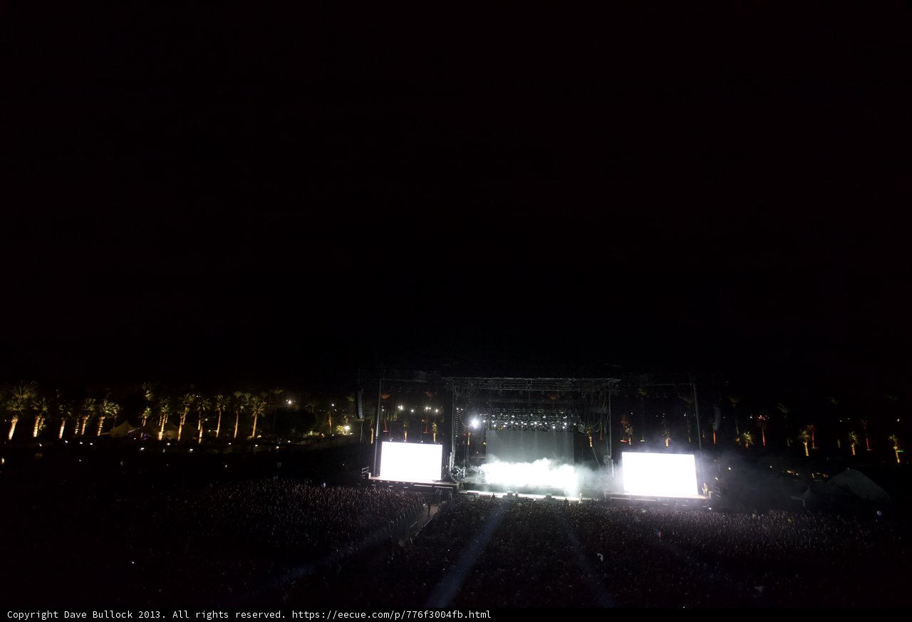 Illuminated Concert Stage at Coachella