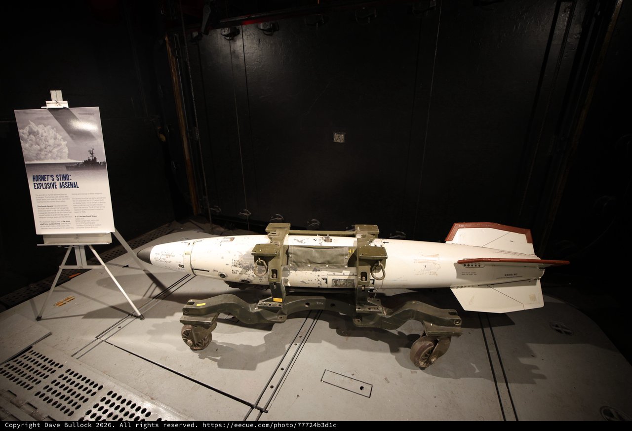 USS Hornet's Explosive Arsenal - Naval Missile Display
