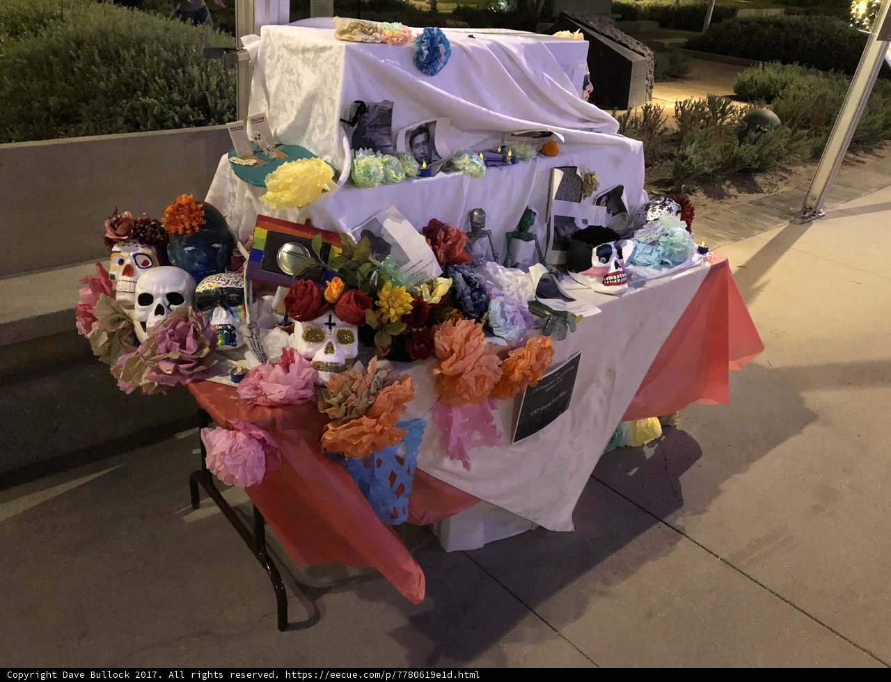 Decorated Table Dedicated to Cesar Chavez