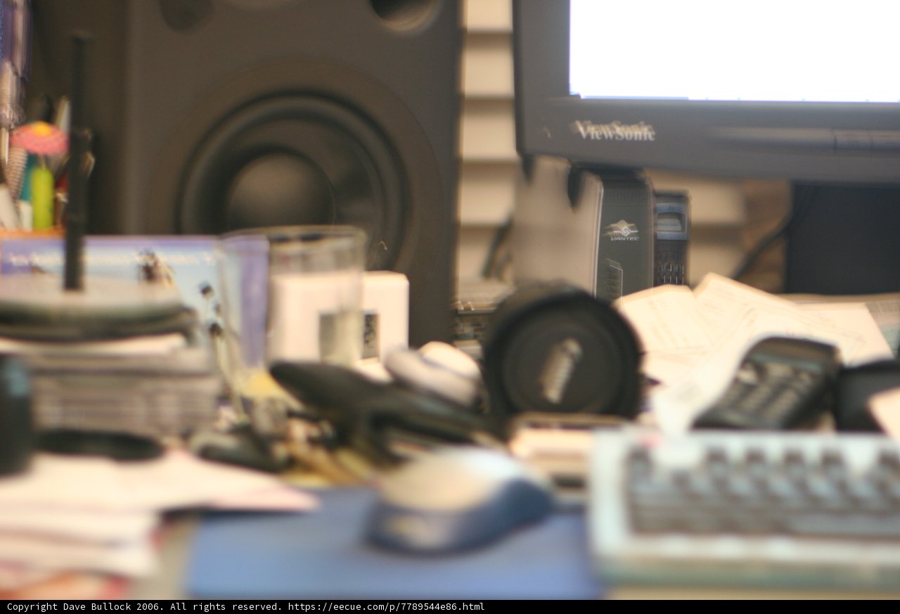 High-Tech Desk Setup