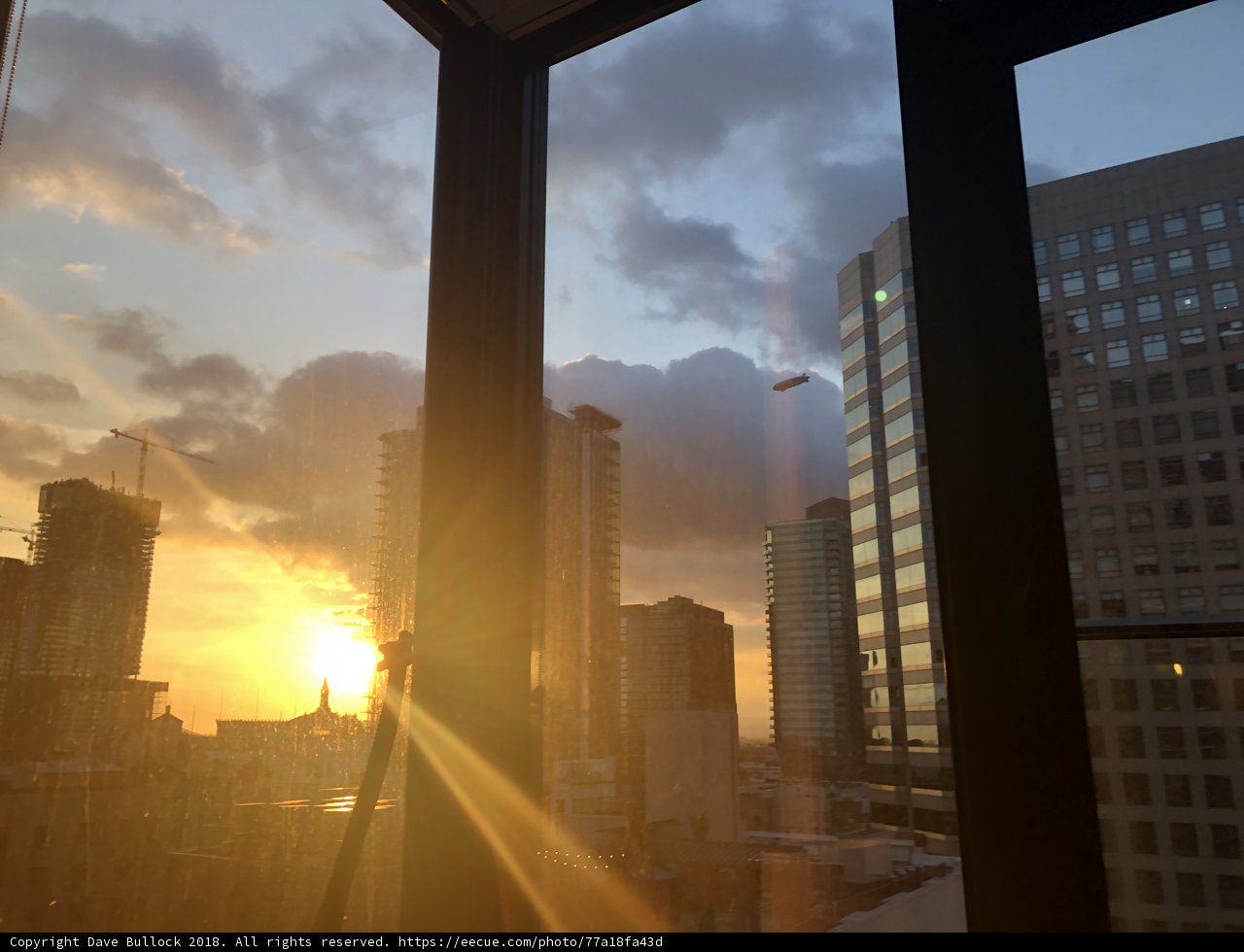 Golden Hour View from the City Window