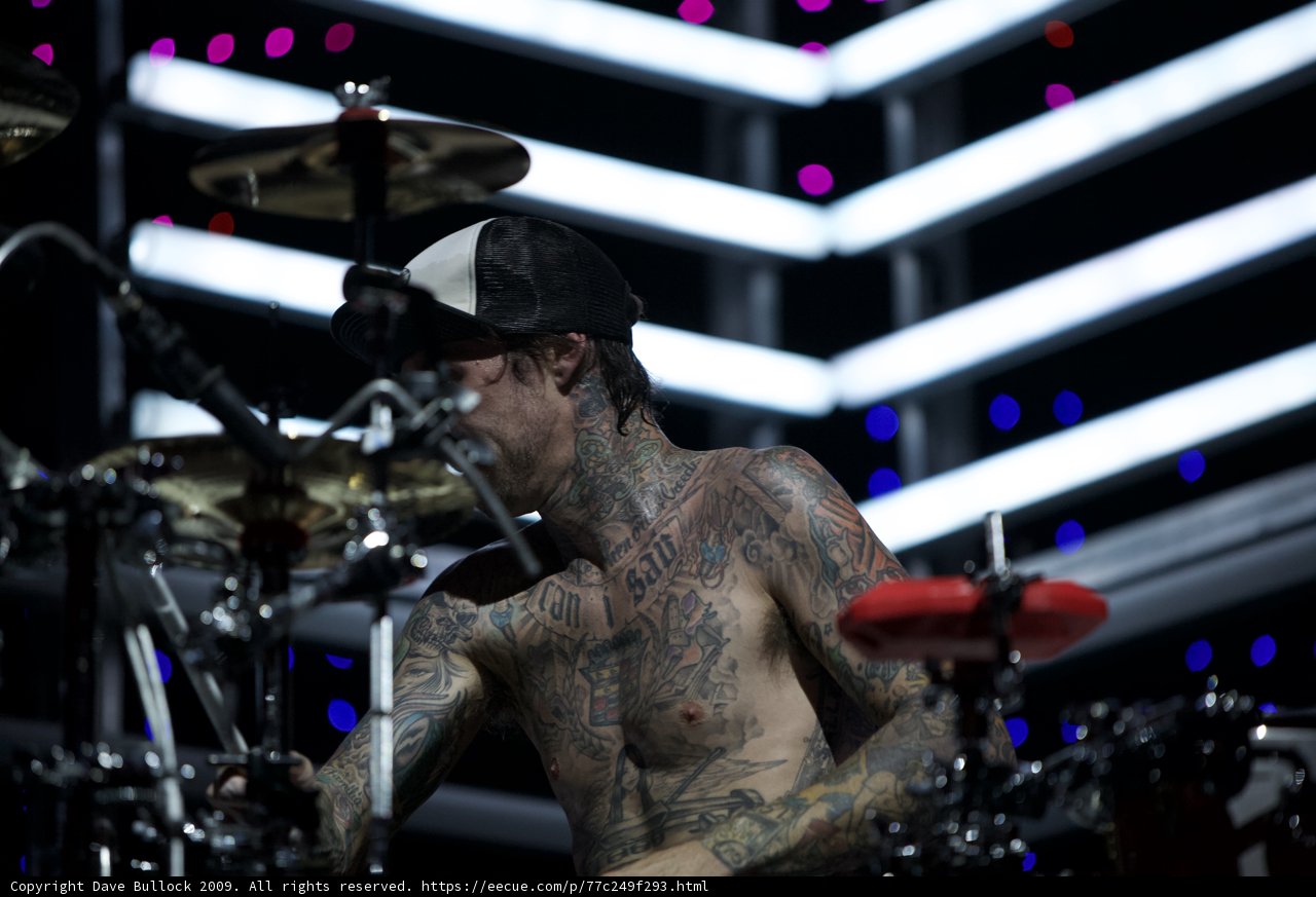 Tattooed Drummer Rocks Coachella Stage