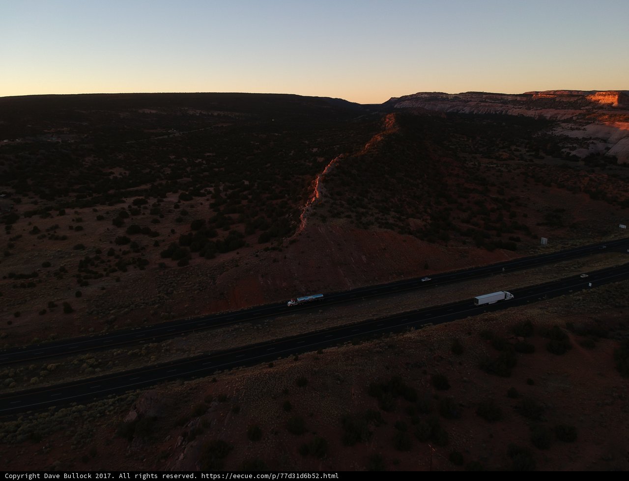 Overlooking the Highway through the Canyon