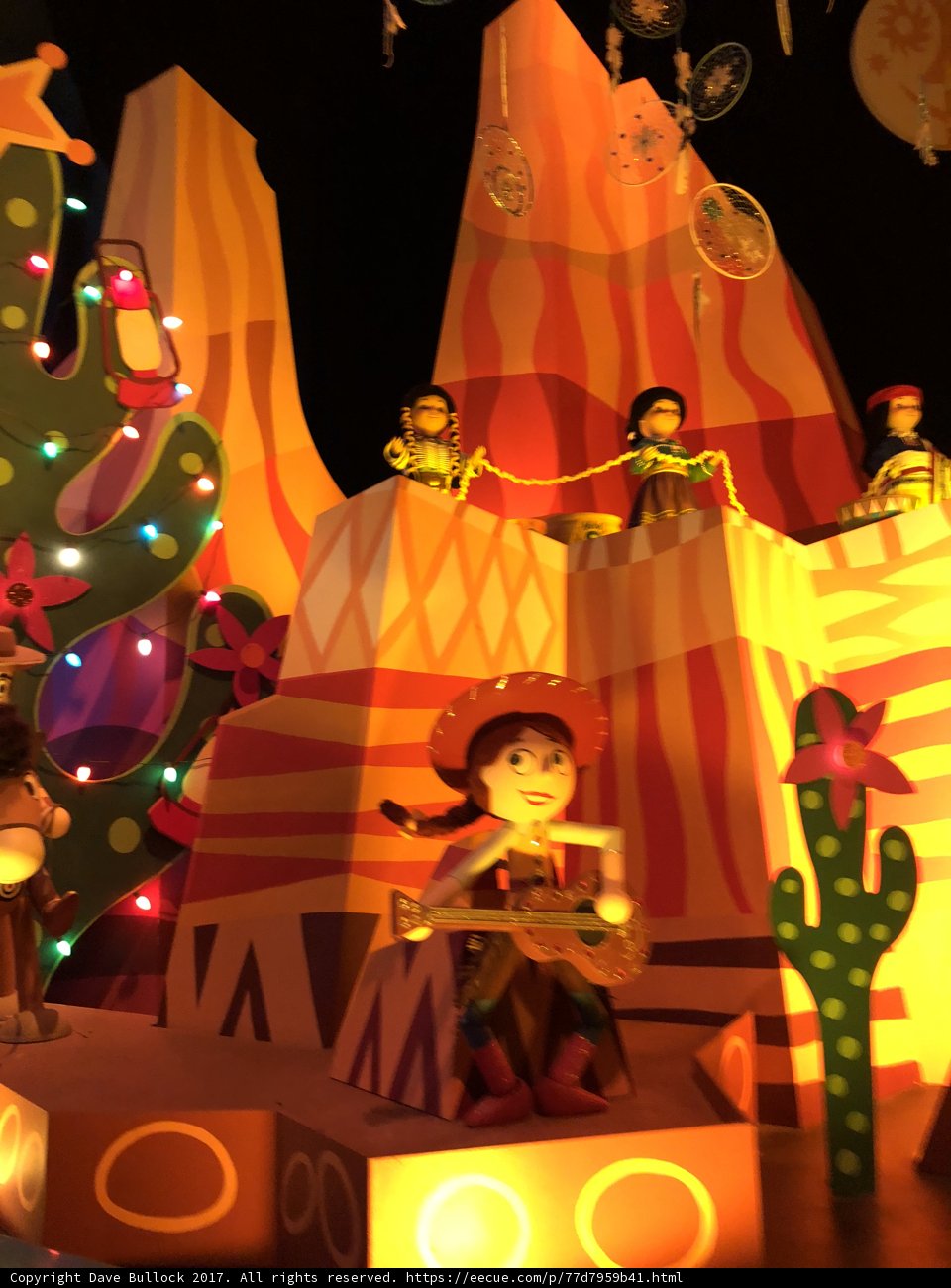 Magical Guitar Girl at Disneyland's Holiday Lights