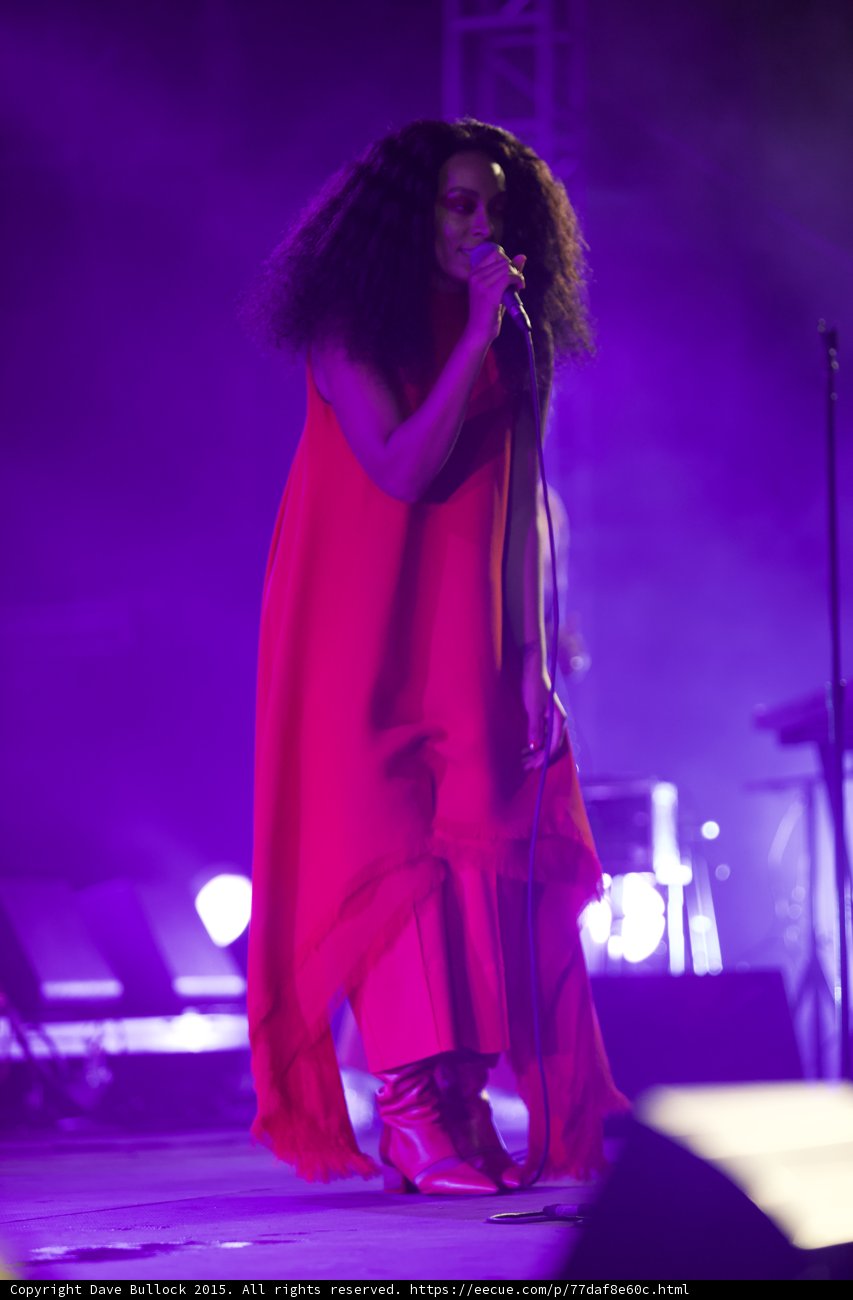 Solange Full Body Profile Red Outfit Keyboard Purple Blue Haze
