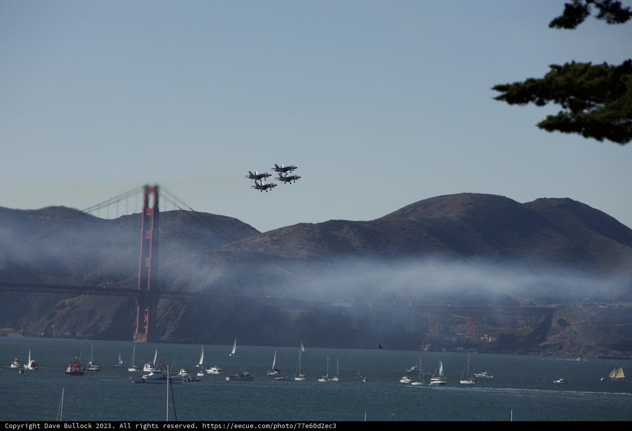 Fleet Week Air Show Spectacle Over the San Francisco Bay