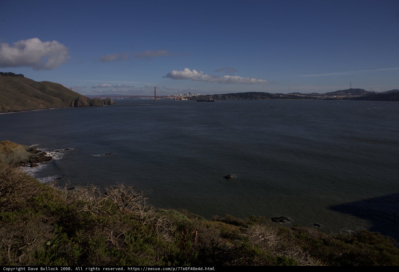 Overlooking the Golden Gate Bridge from Promontory Point