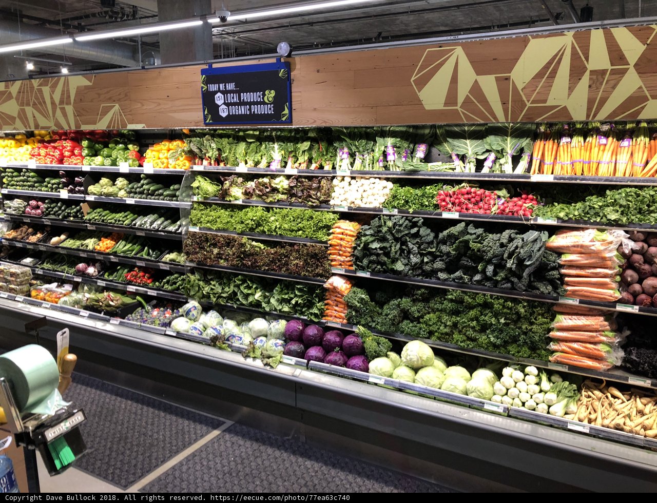 Bounty of Vegetables at the Grocery Store