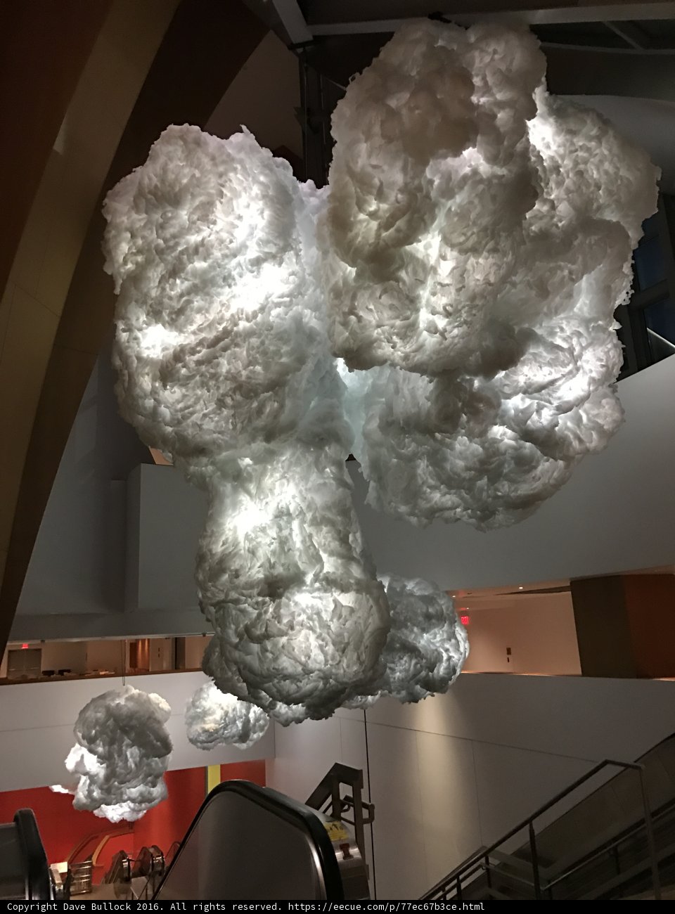 Cloudscape inside Walt Disney Concert Hall