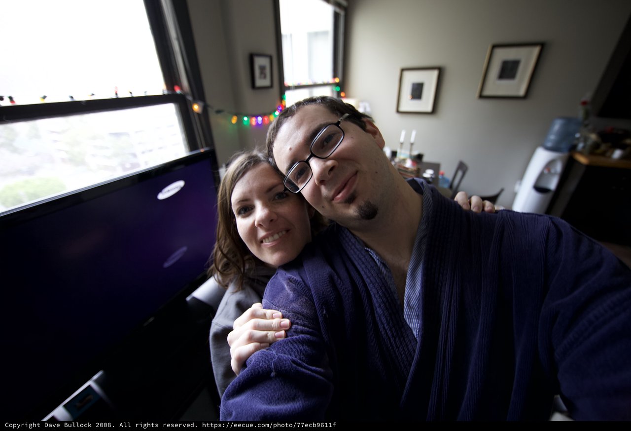 Holiday Couple Selfie on Christmas Day 2008