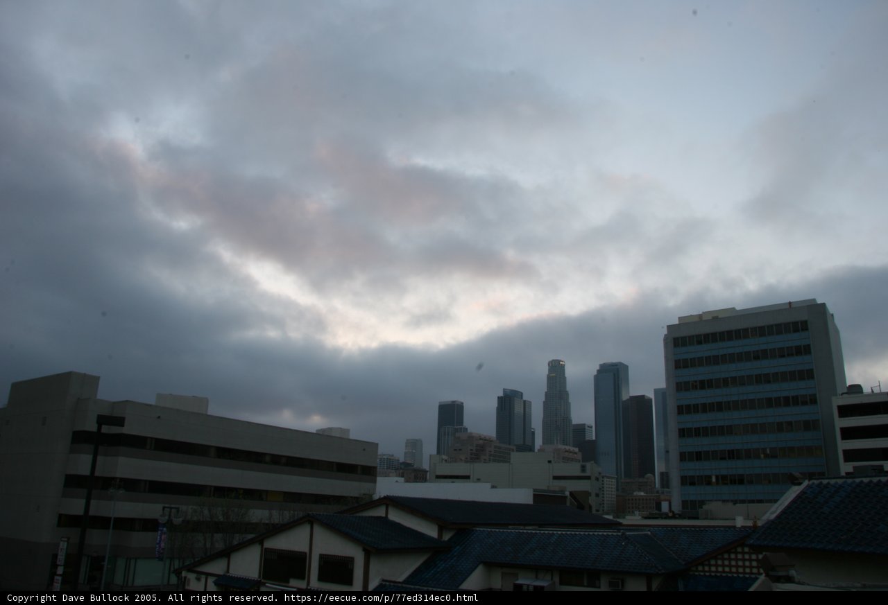 Metropolis Under Cloudy Skies