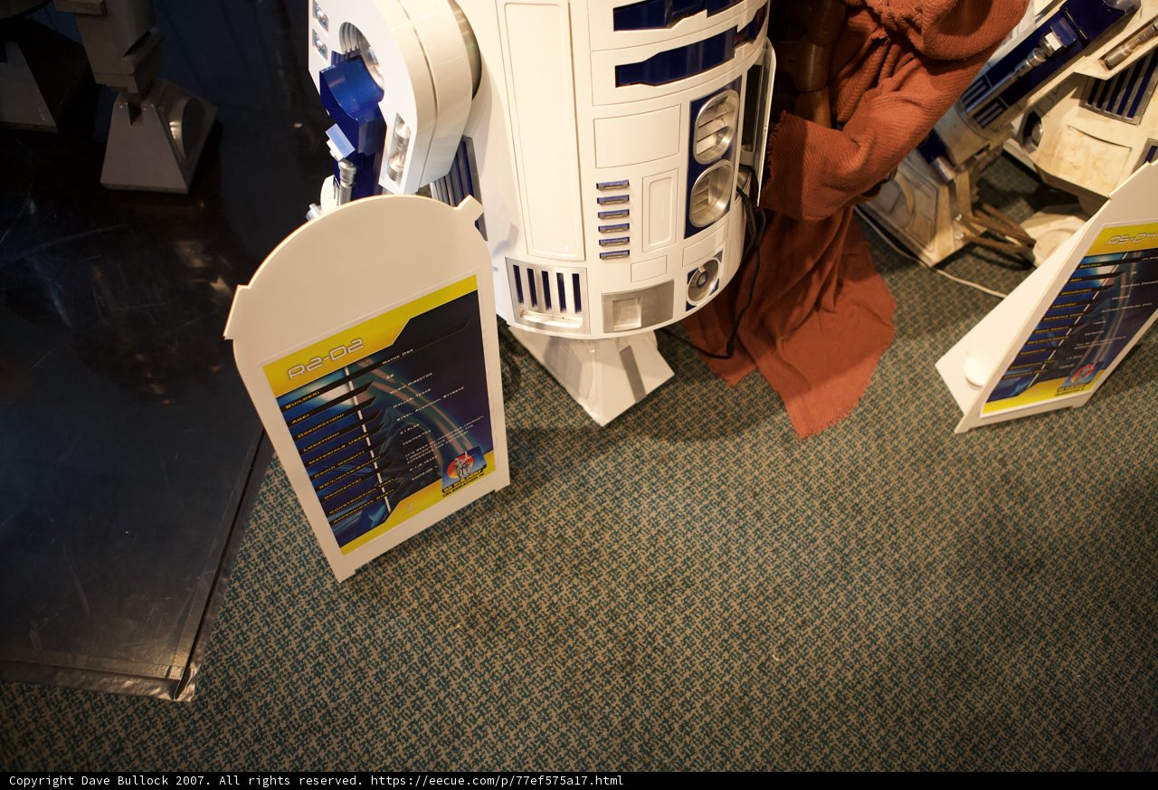 Blue and White Robot at Star Wars Con