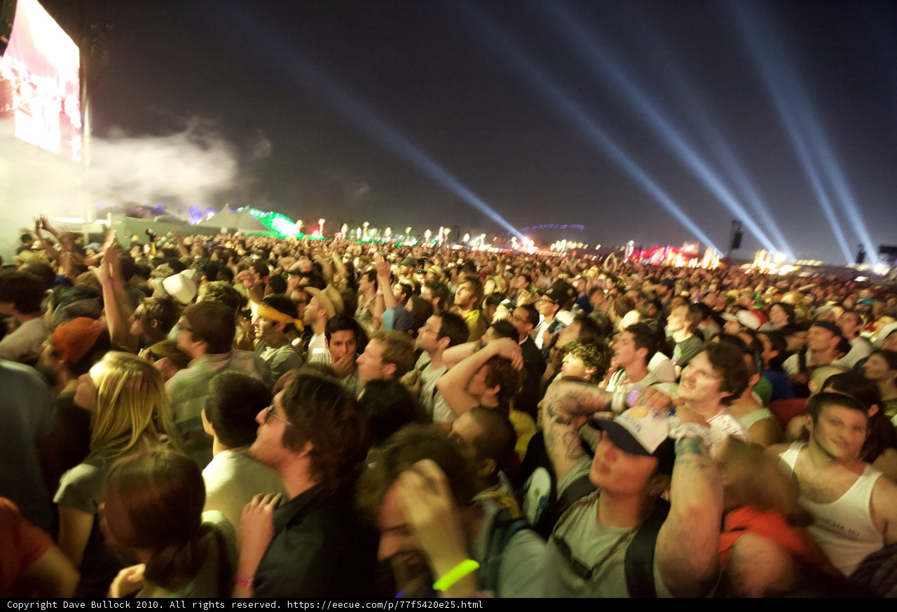 Electrifying Crowd at Cochella Music Festival