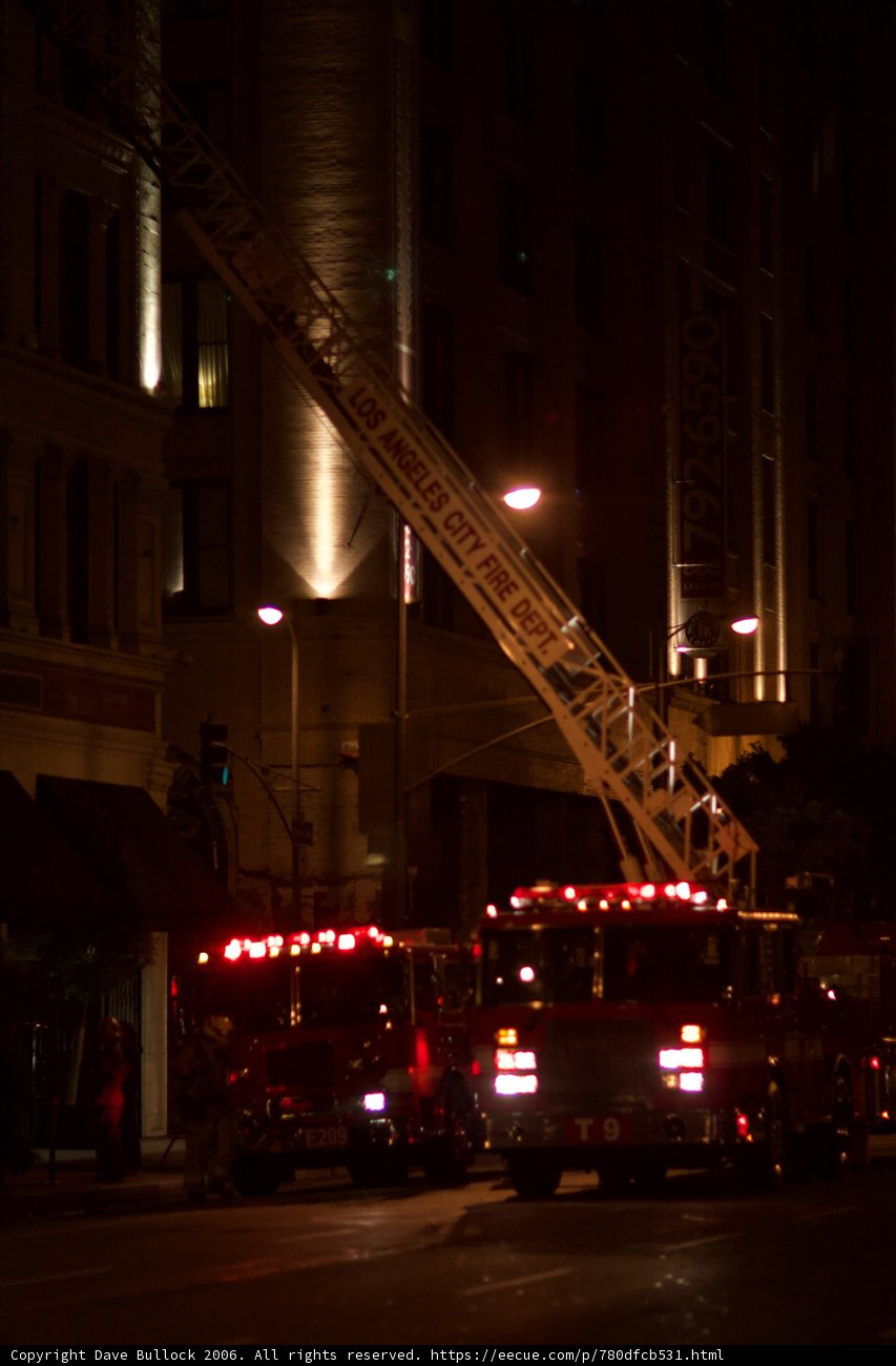 Fire truck with ladder