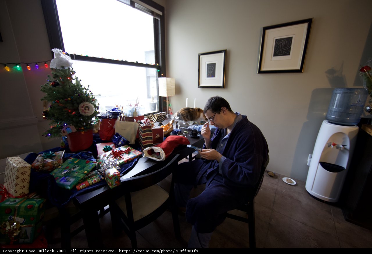 Christmas Morning at the Dining Table