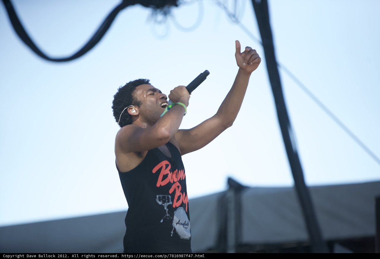 Donald Glover takes the stage at Coachella 2012