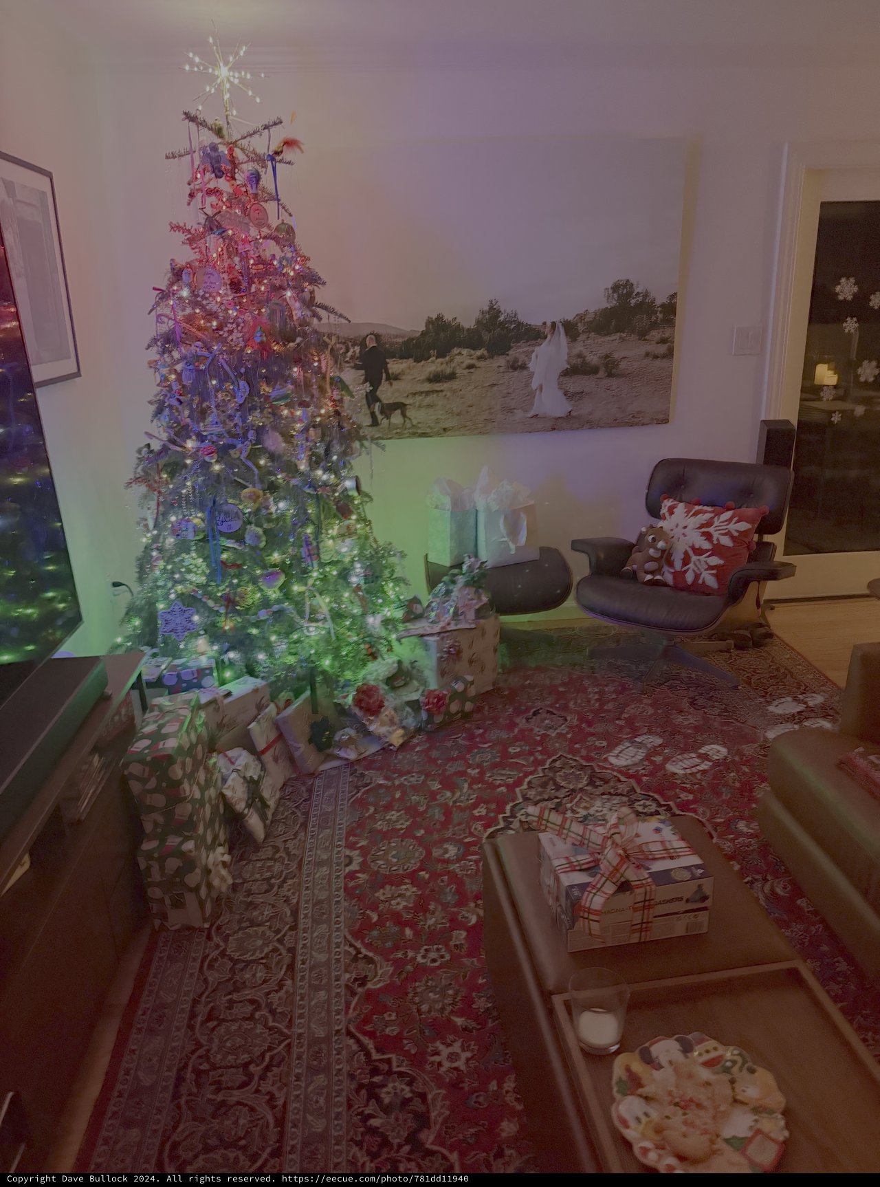 Cozy Christmas Morning Living Room Scene