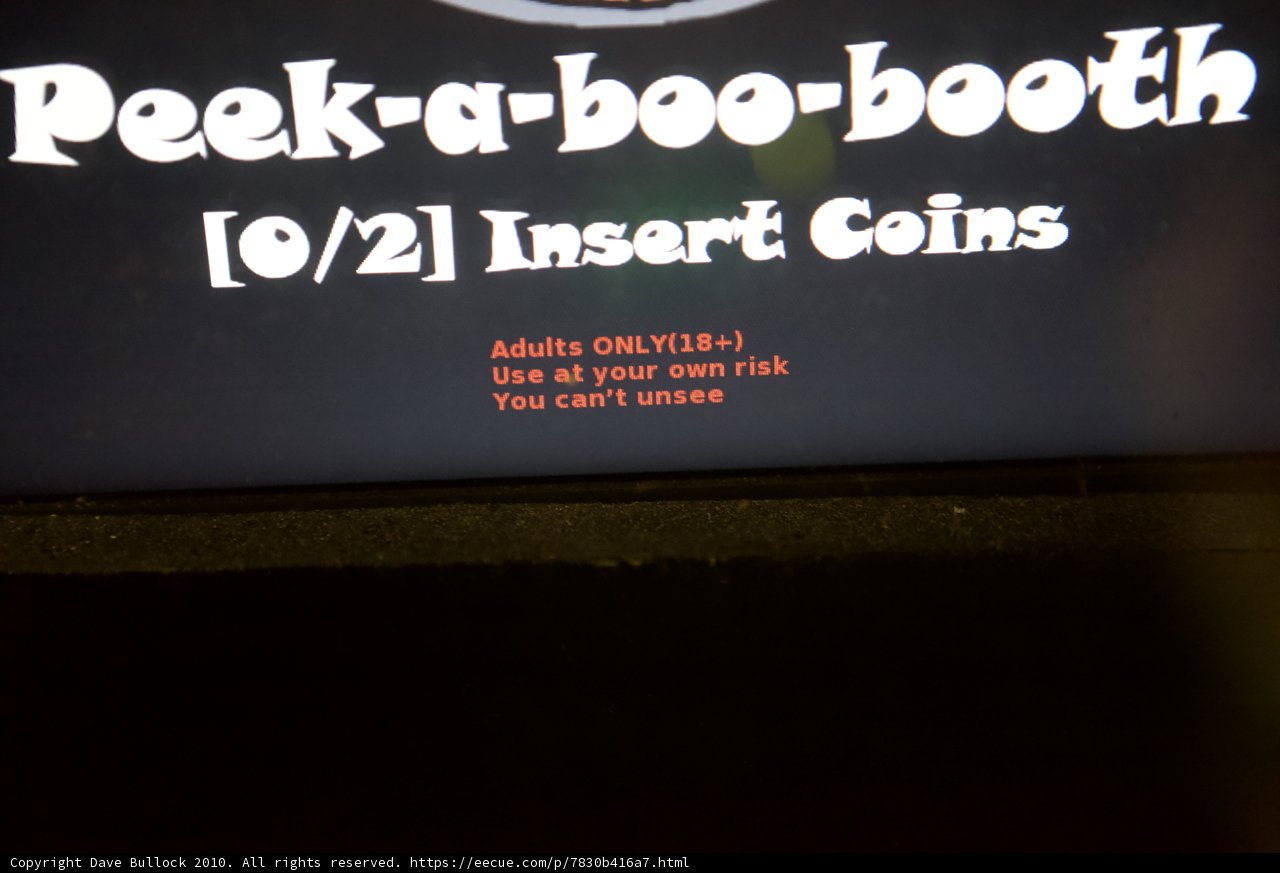 Peek-a-Boo Booth Advertisement