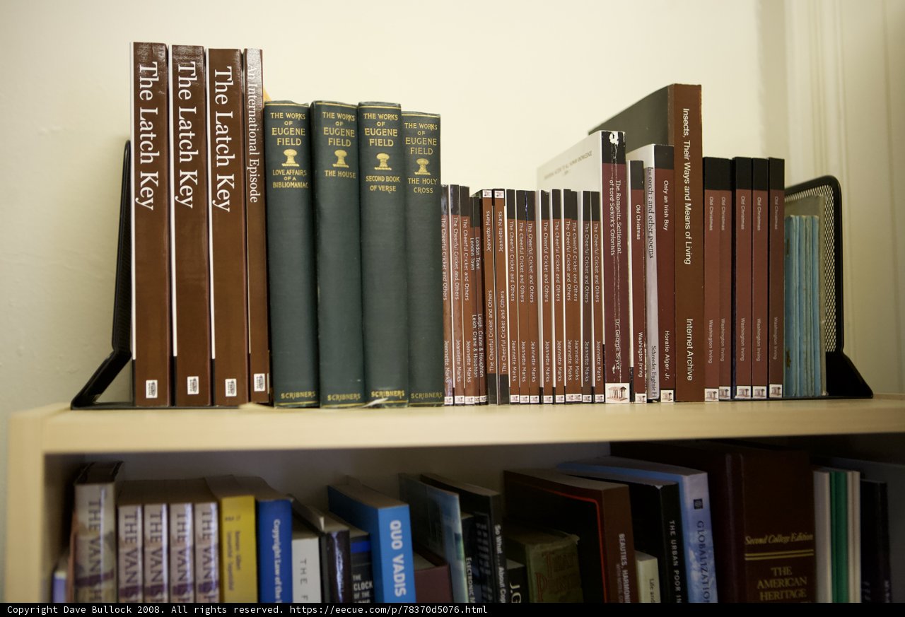 Shelf full of literature