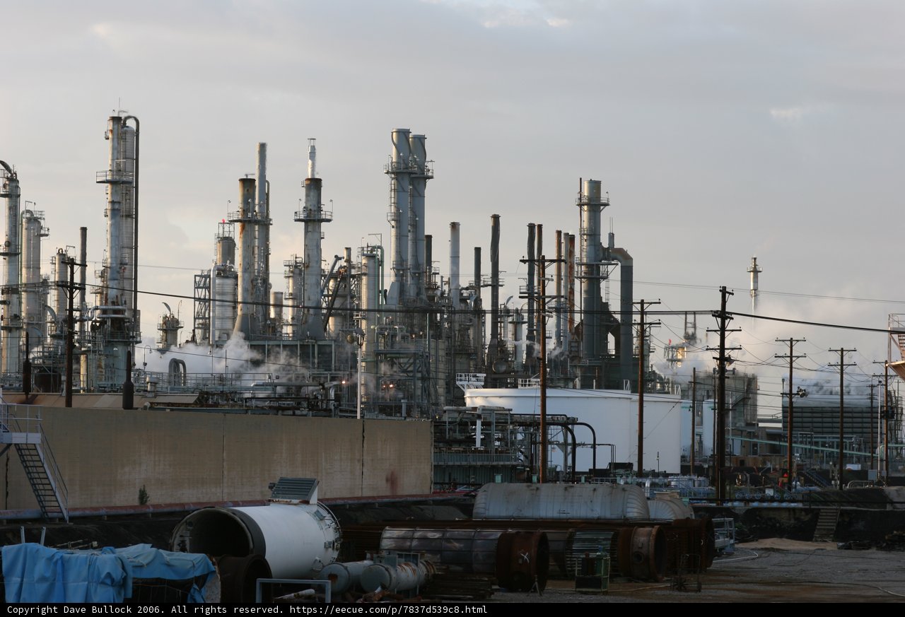 Moody Skies over Industrial Landscape