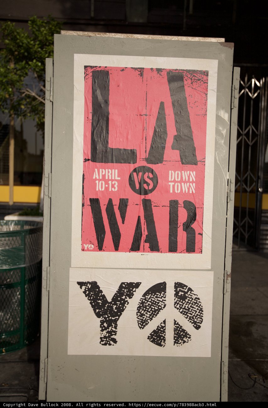 LA vs War Peace Y Poster
