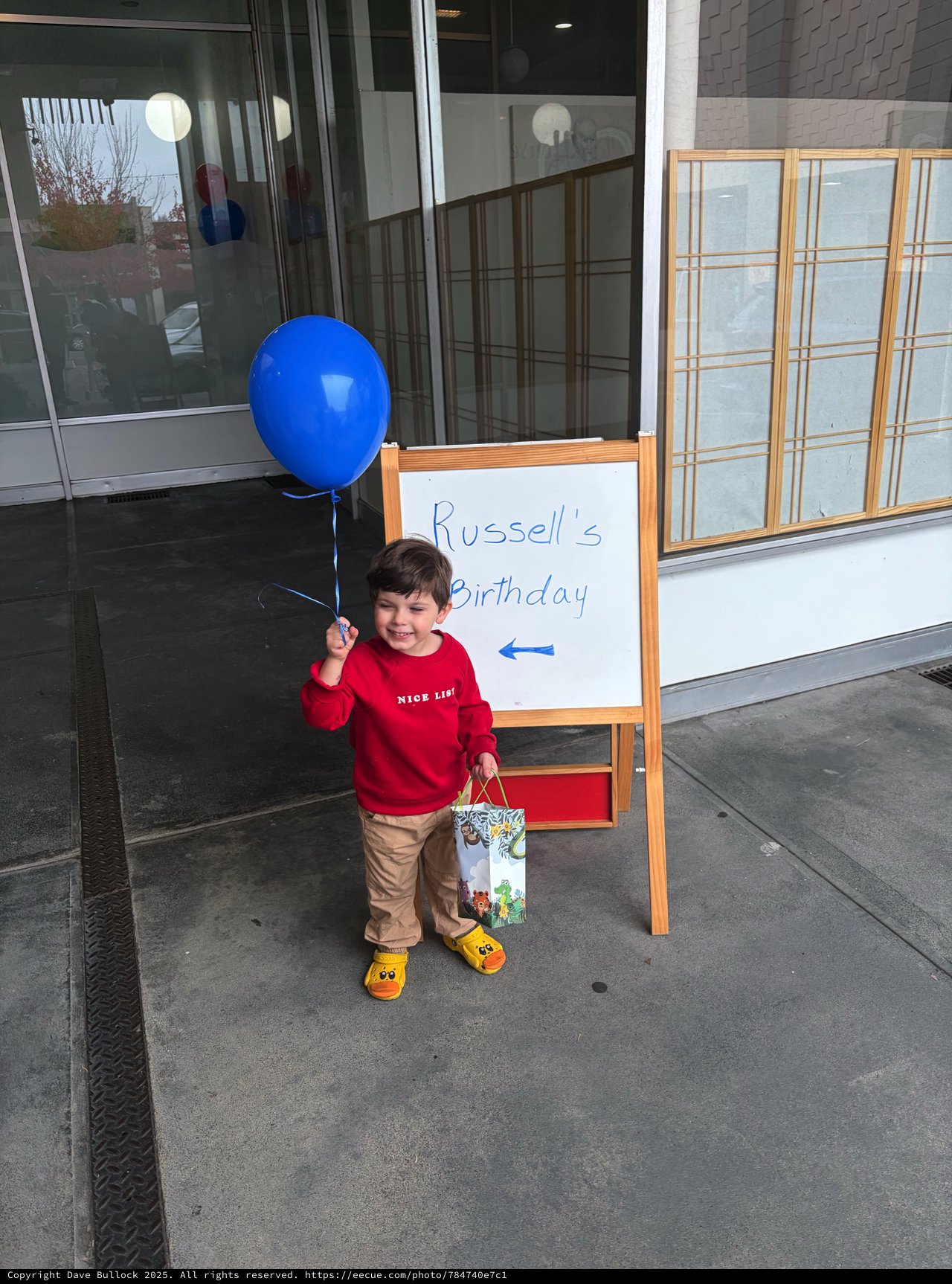 Young Boy Celebrating Russell's Birthday Party