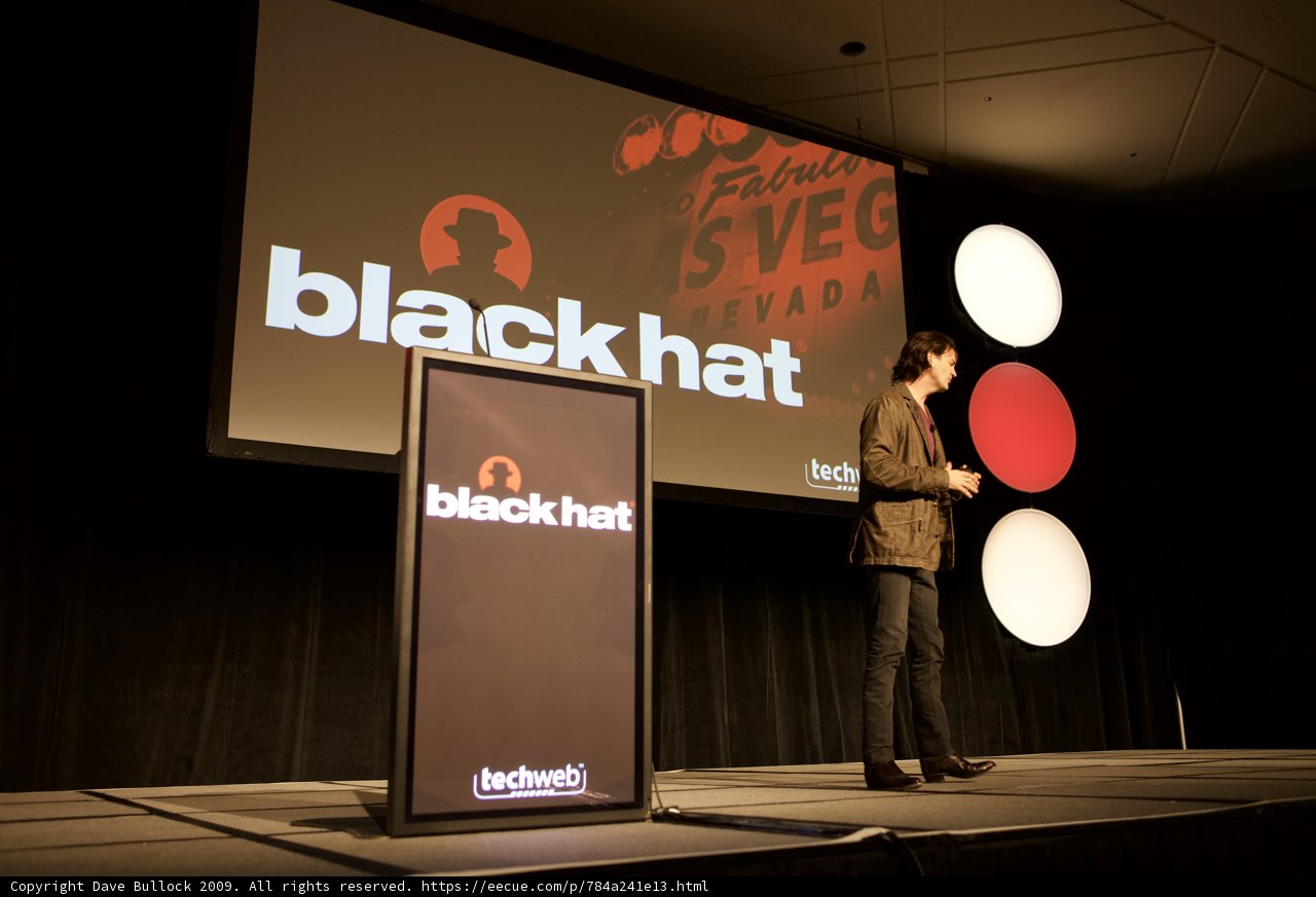 Addressing the Crowd at Defcon 17