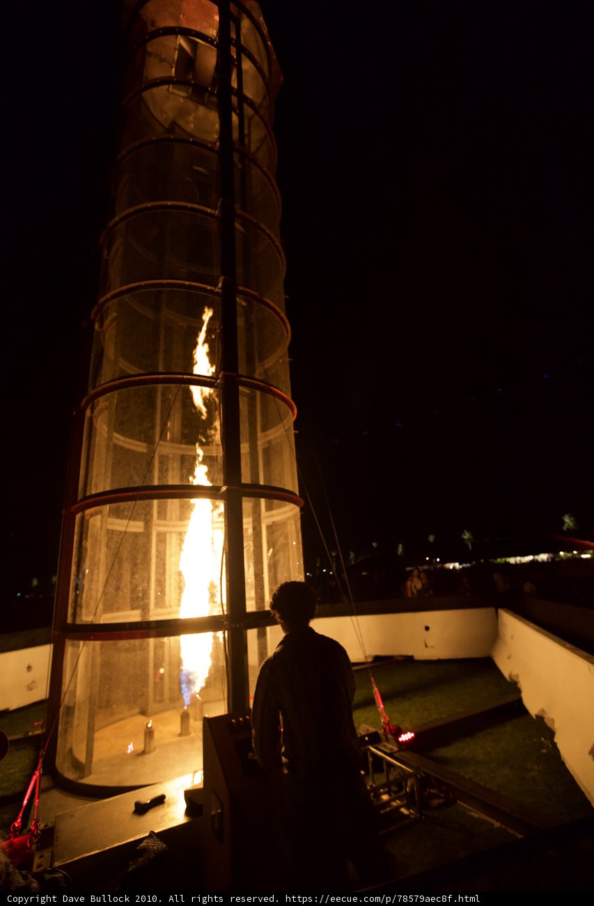 Nighttime Bonfire