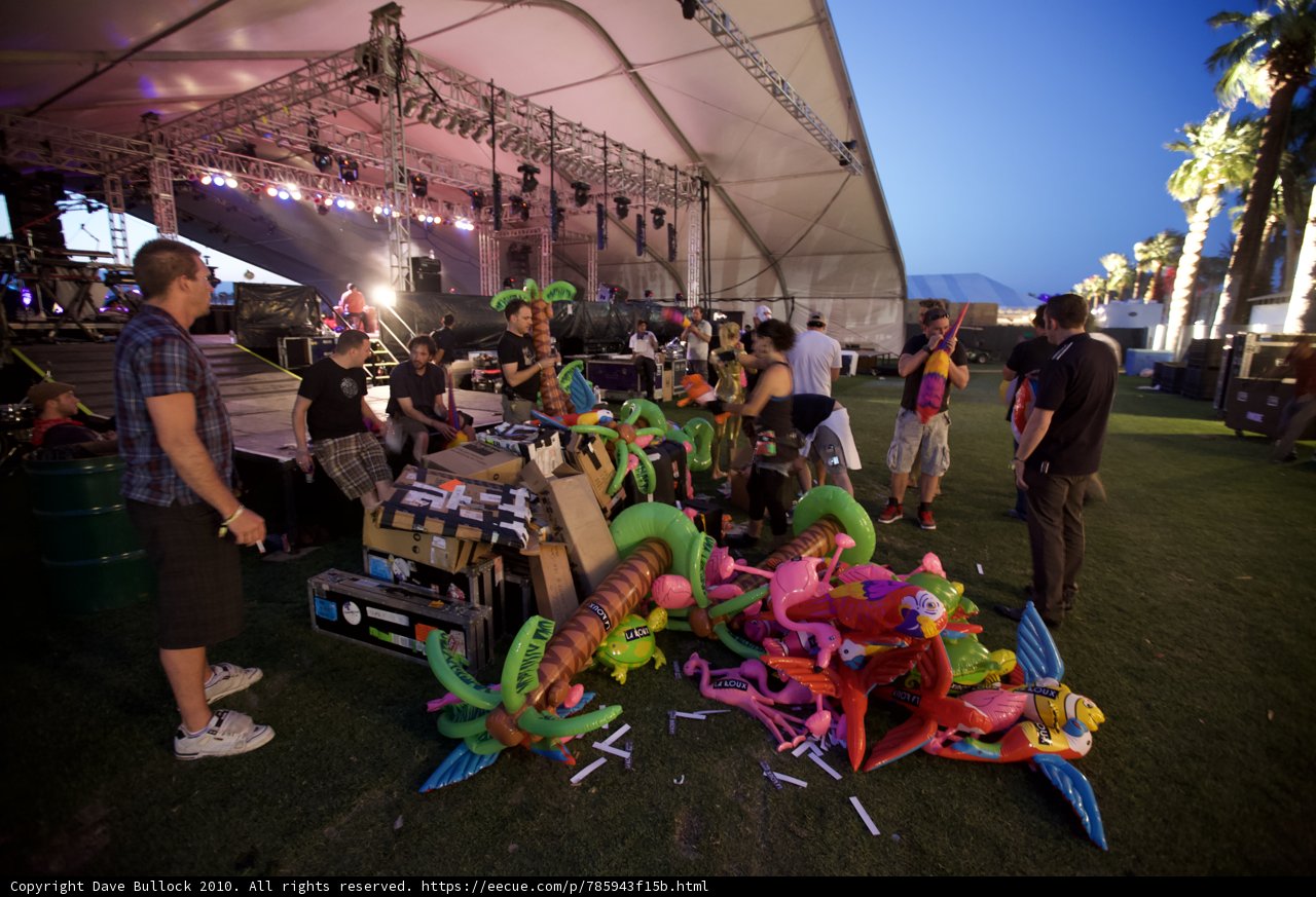 Balloon-filled Stage at Coachella