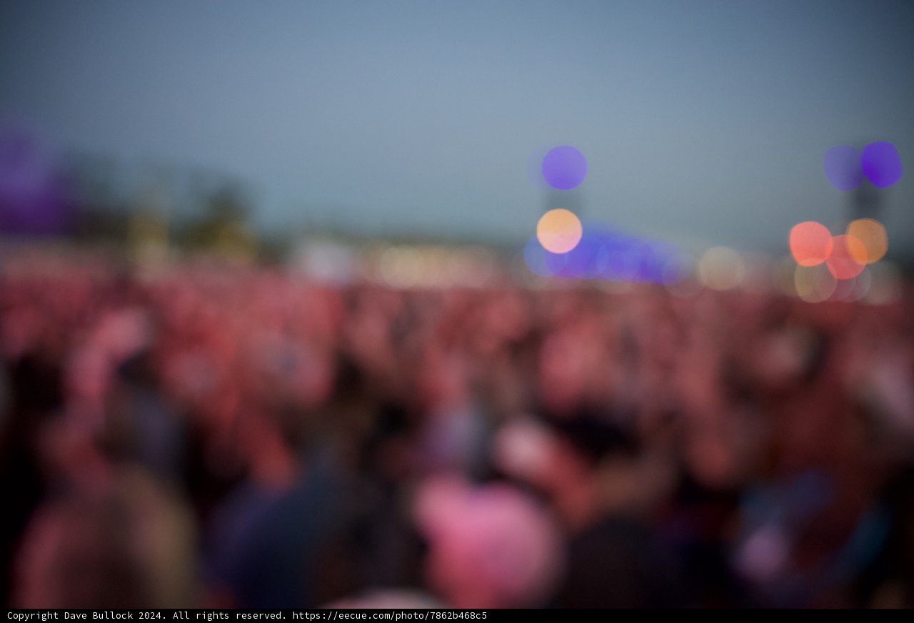 A Vibrant Blur: Night at Coachella 2024
