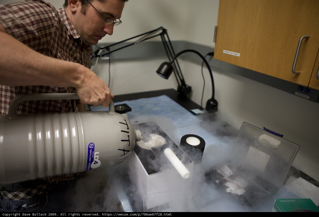 Water Pouring in Laboratory
