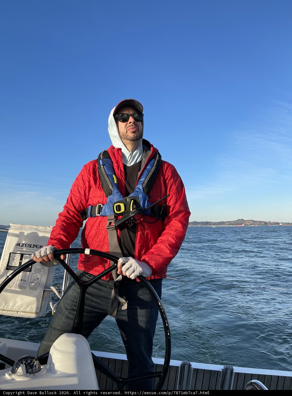 Captain Dave B Steers his Vessel Across San Francisco Bay