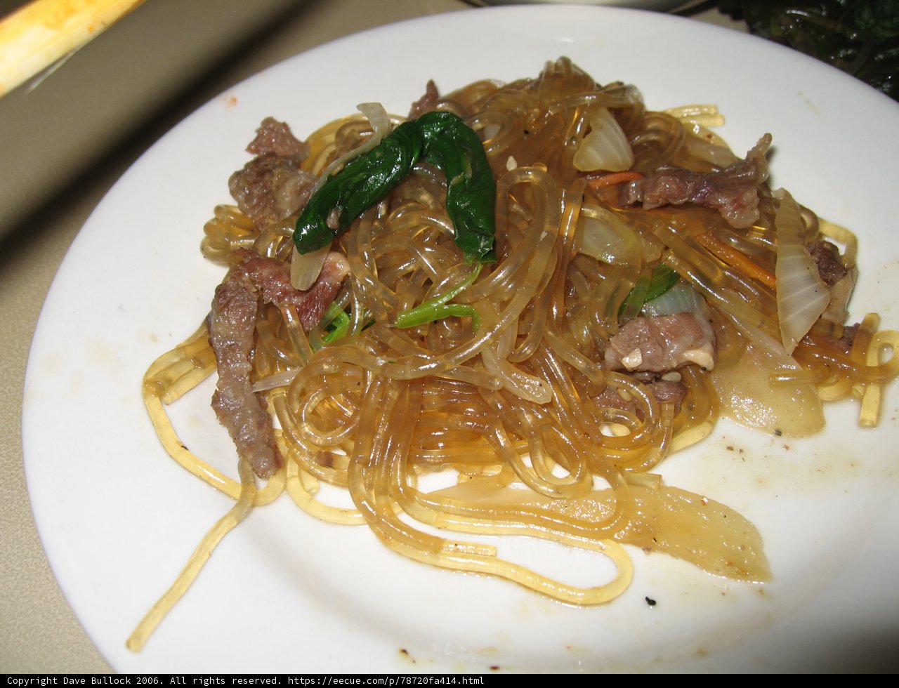 Delicious Noodles with Meat and Vegetables