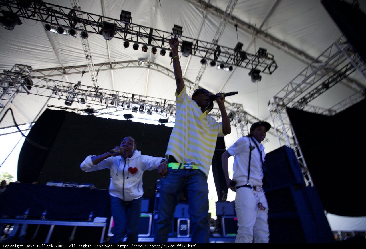 Group Performance on Stage at Coachella Festival