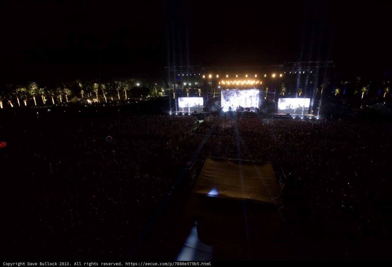 Nighttime Concert Crowds Light Up Coachella