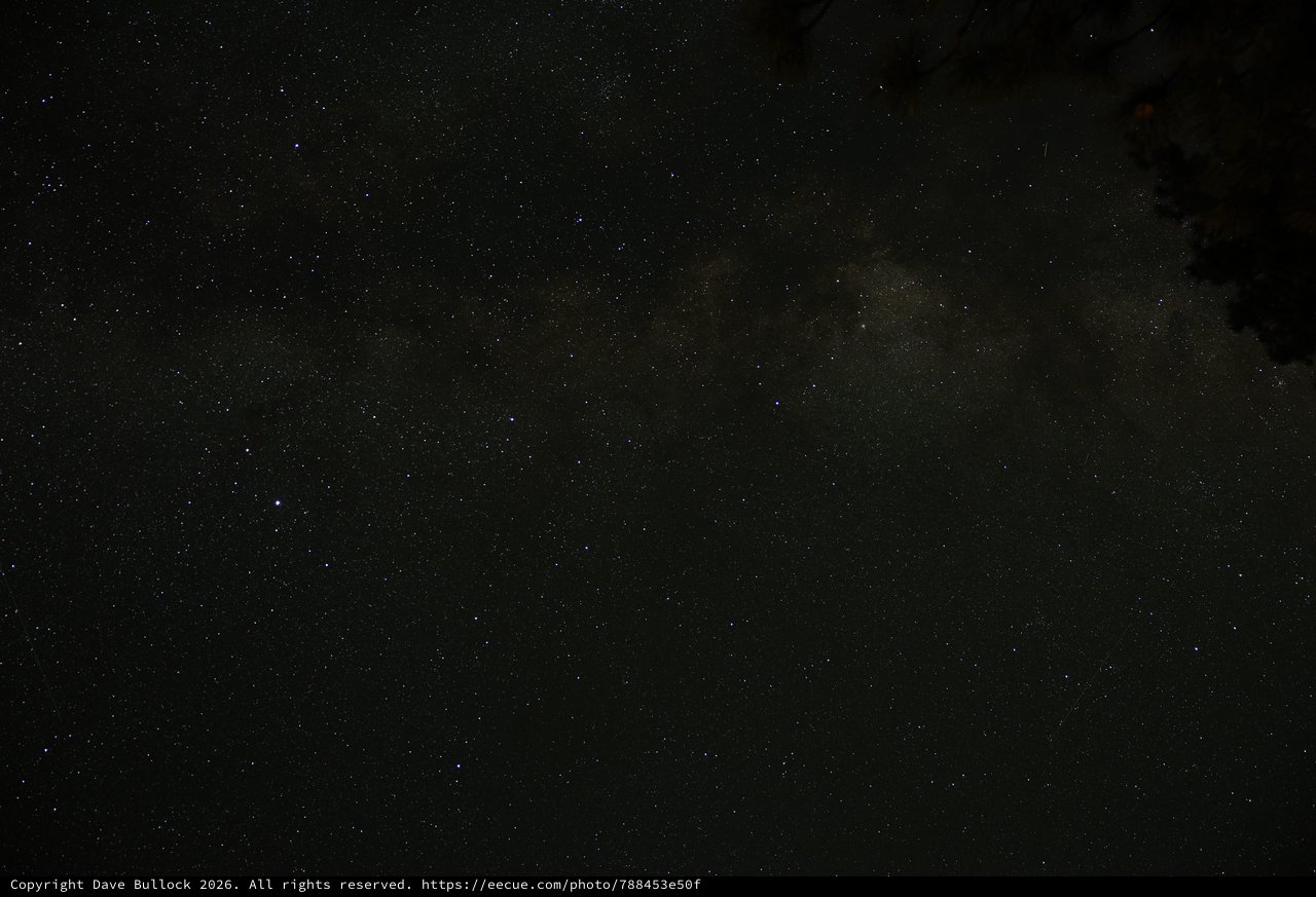 Milky Way Arches Over Mount Lassen Wilderness