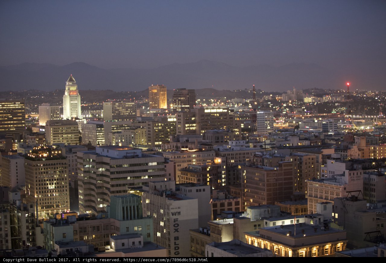 Twilight over Los Angeles