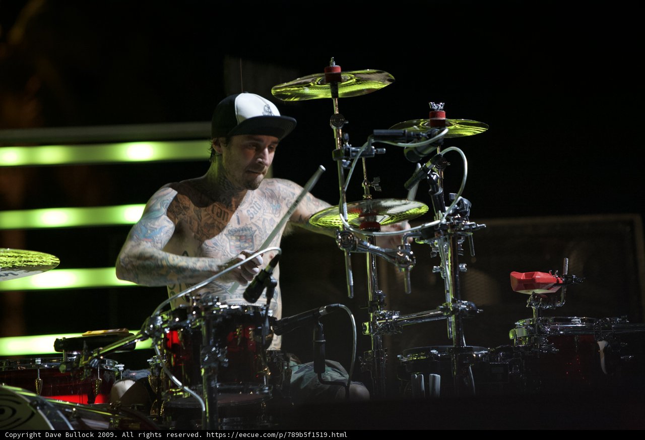 Travis Barker Rocks Coachella Stage