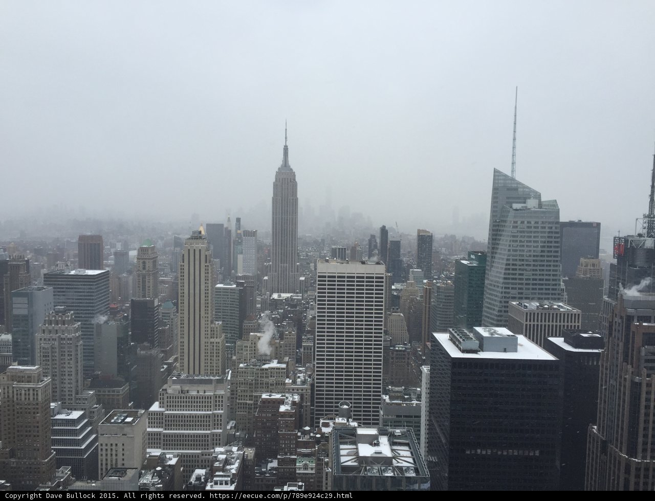 Bird Eye Metropolis Snow